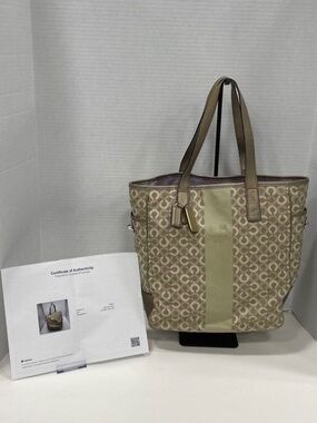 Coach 15095 Monogram Signature Tote Purse Authenticated